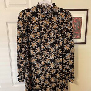 Cottagecore Prairie Retro High Neck Mini Dress Size 0XL